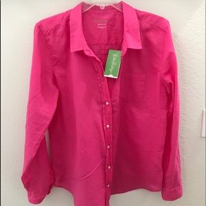 Lilly Pulitzer Anna Maria Shirt Carpi Pink